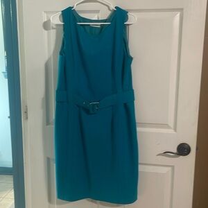 Aqua Calvin Klein dress with belt